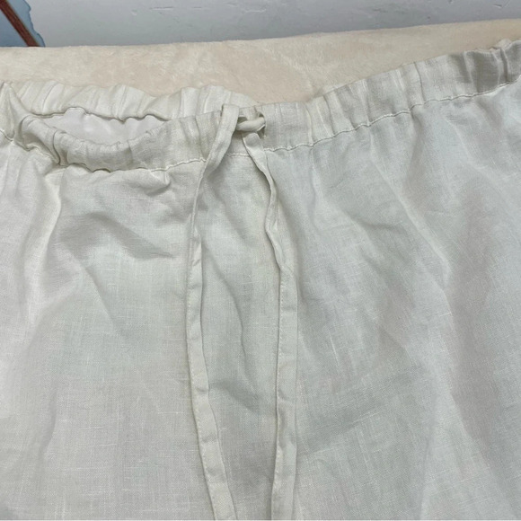 Austin Reed London 100% linen wide leg pants white boho coastal women’s 18 - Picture 6 of 11